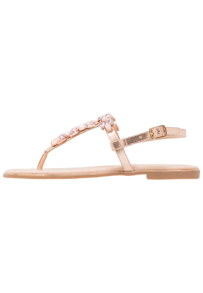 Sandales Anna Field T-bar Rose Doré Femme | VPP-1631408